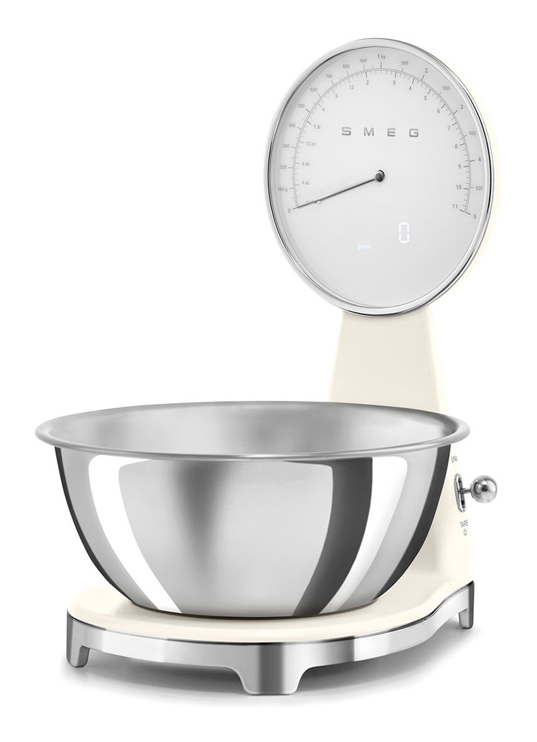 SMEG Digitale analoog keukenweegschaal - voorkant 5 beige