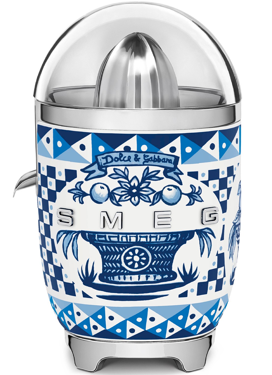 SMEG Dolce & Gabbana Blu Mediterraneo citruspers CJF01DGBEU - voorkant 2 blu mediterraneo