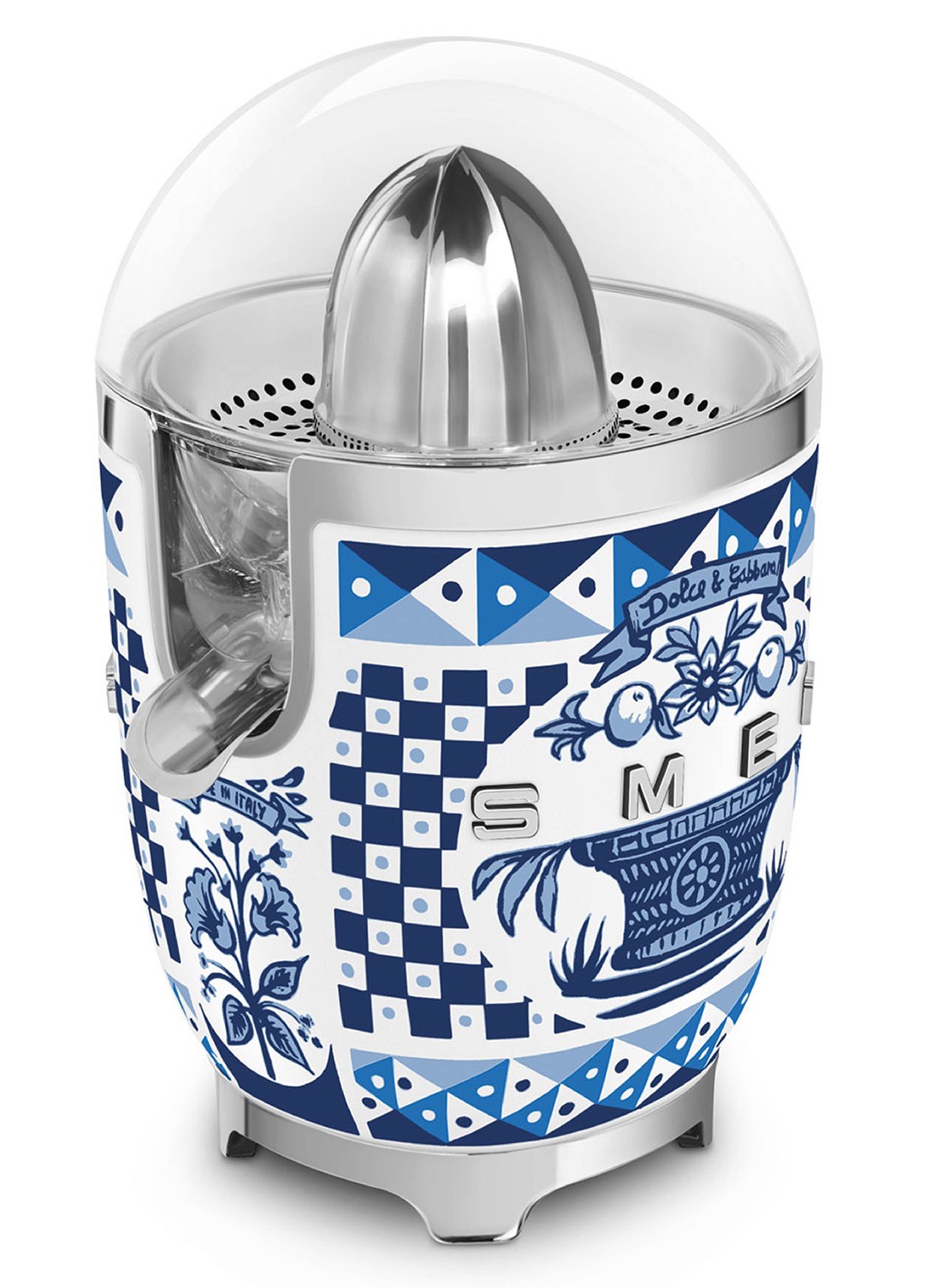 SMEG Dolce & Gabbana Blu Mediterraneo citruspers CJF01DGBEU - voorkant 3 blu mediterraneo