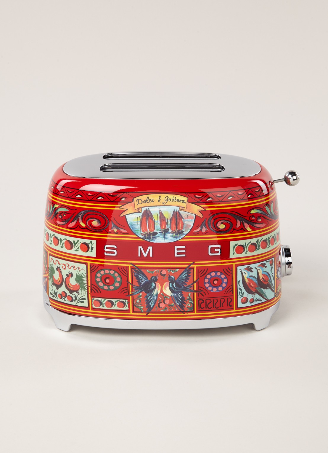 SMEG Dolce & Gabbana Sicily is my Love broodrooster 2-slots TSF01DGEU - voorkant 3 sicily is my love