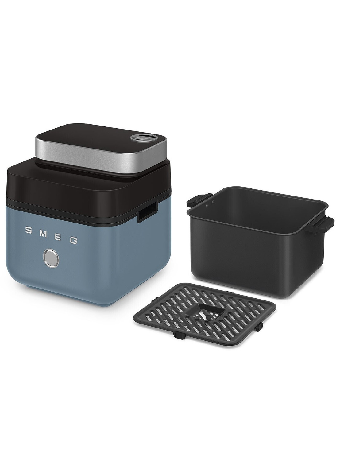 SMEG Dual Flavour airfryer 7 liter - detail 4 blauw