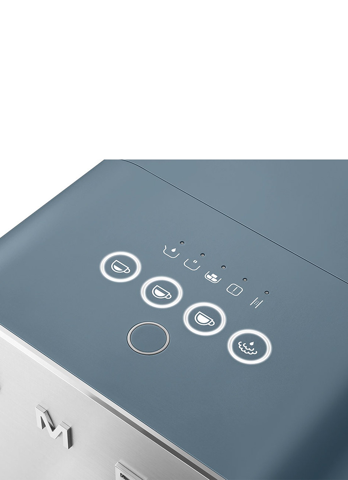 SMEG Espressomachine BCC12SBMEU - detail blauw