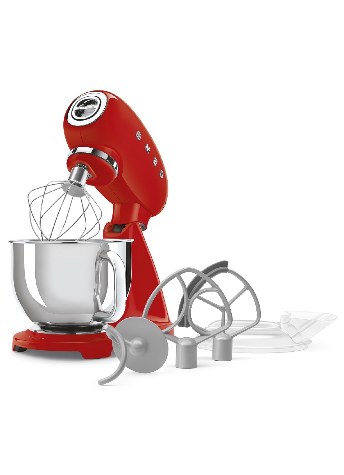SMEG Keukenmachine SMF05 - achterkant 2 rood