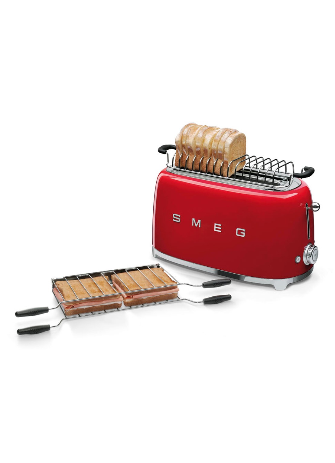 SMEG Opwarmrek voor broodrooster TSBW02 - detail 2 rvs