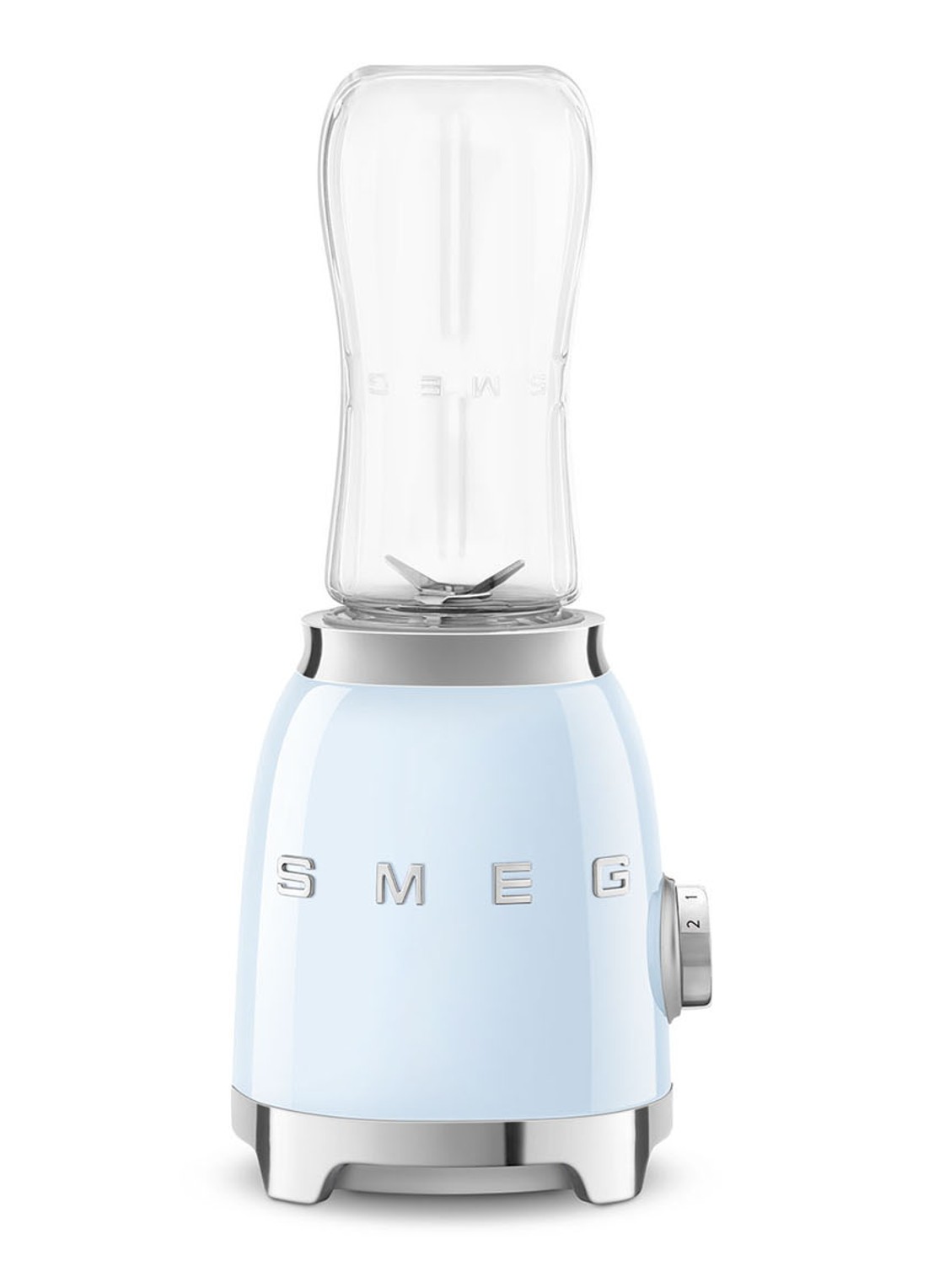 SMEG Personal blender 0,6 liter PBF01PBEU - voorkant pastelblauw