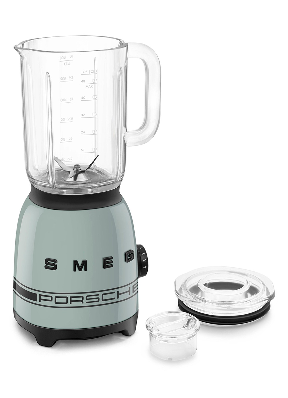SMEG Porsche blender 1,5 liter BLF03 - achterkant 3 lindegroen