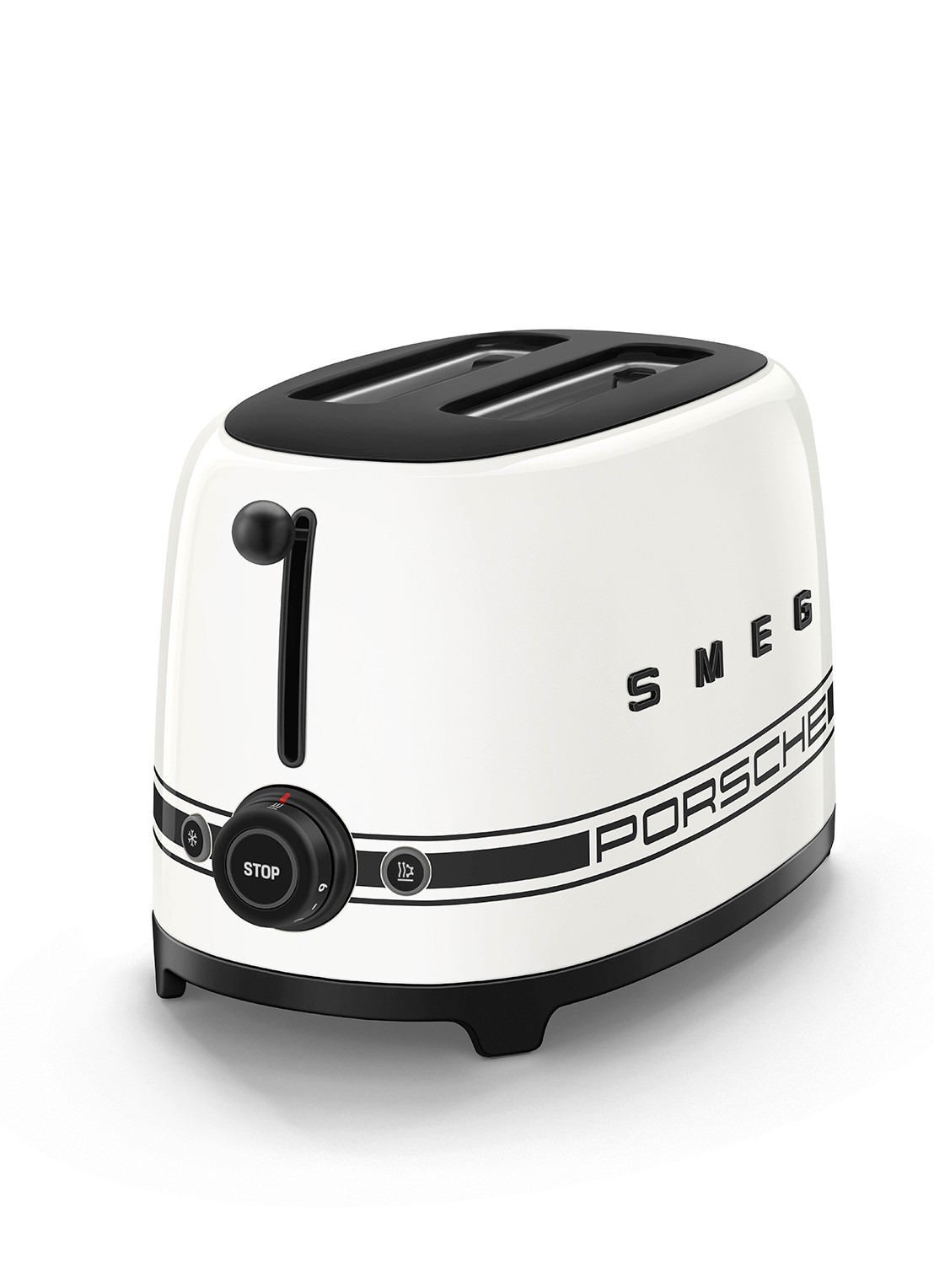 SMEG Porsche broodrooster 2-slots - voorkant 3 wit