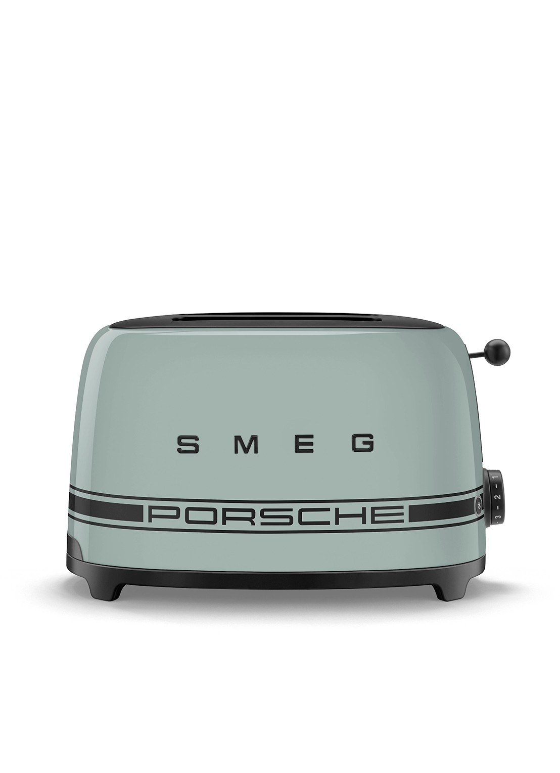 SMEG Porsche broodrooster 2-slots - voorkant 2 lindegroen