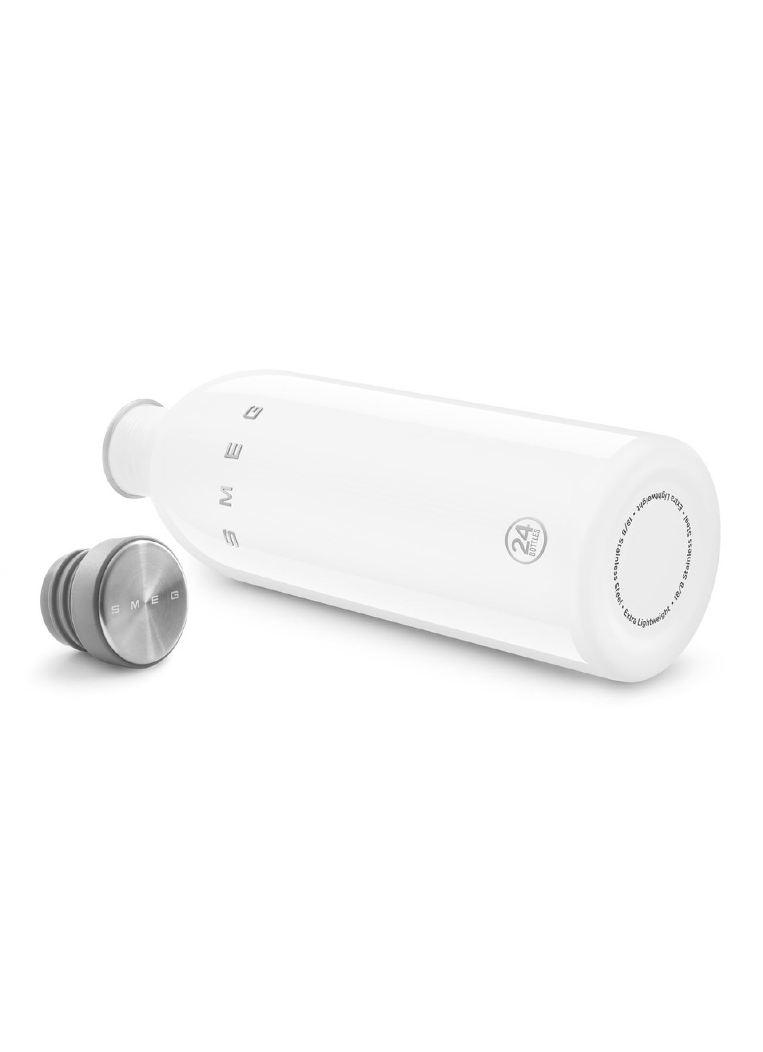 SMEG Urban waterfles 1 liter - voorkant 2 wit