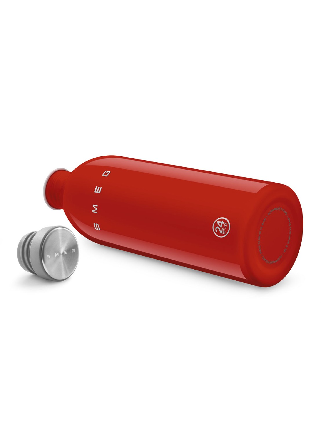 SMEG Urban waterfles 1 liter - voorkant 2 rood