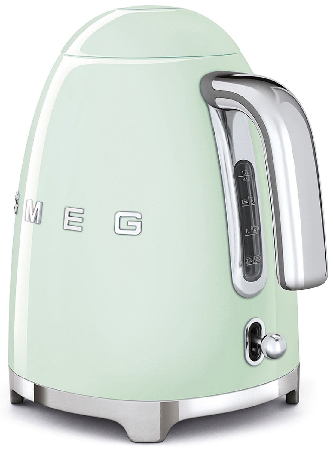 SMEG Waterkoker 1,7 liter KLF03PGEU  - achterkant watergroen
