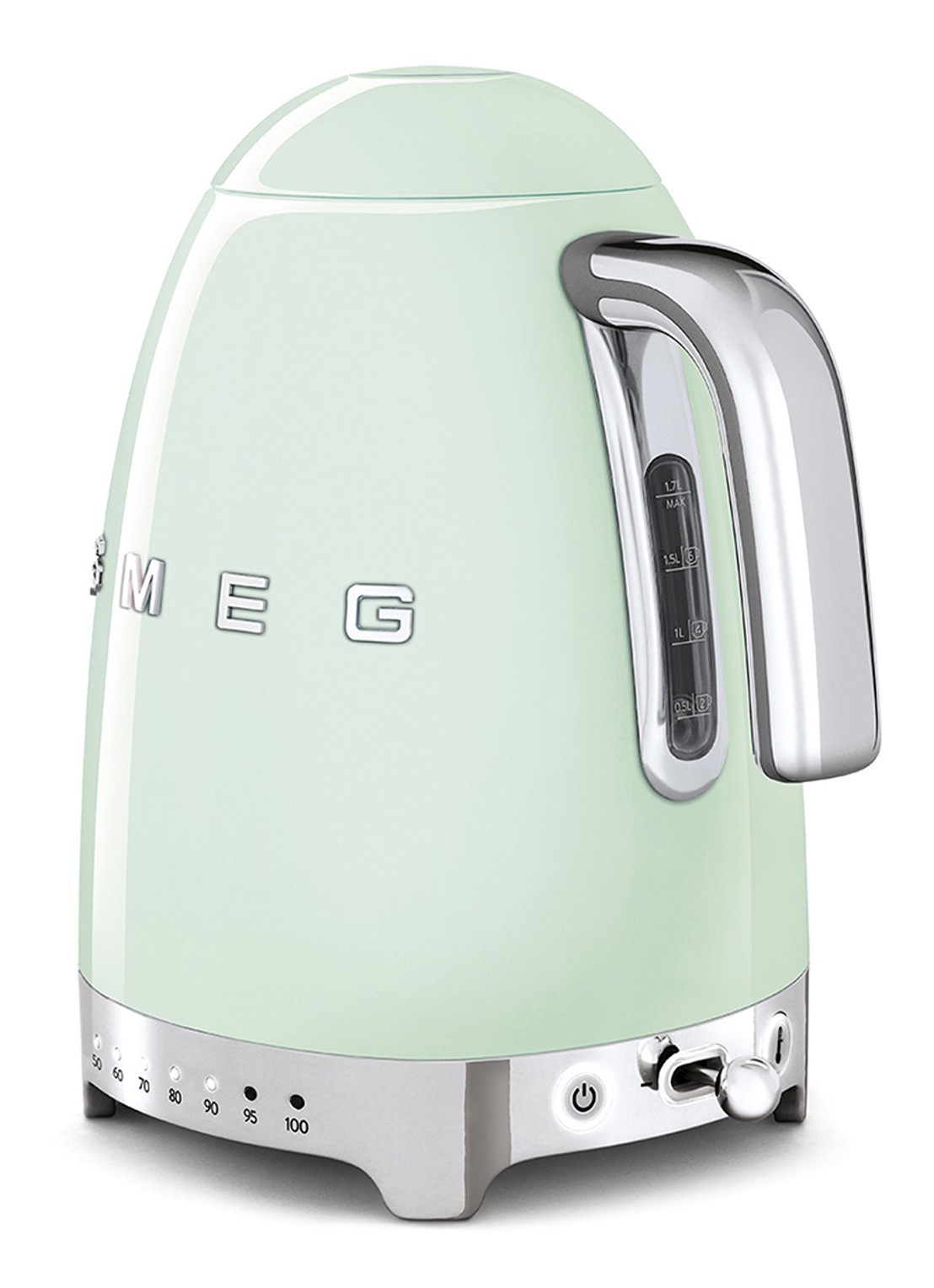 SMEG Waterkoker 1,7 liter KLF04PGEU - achterkant 3 watergroen