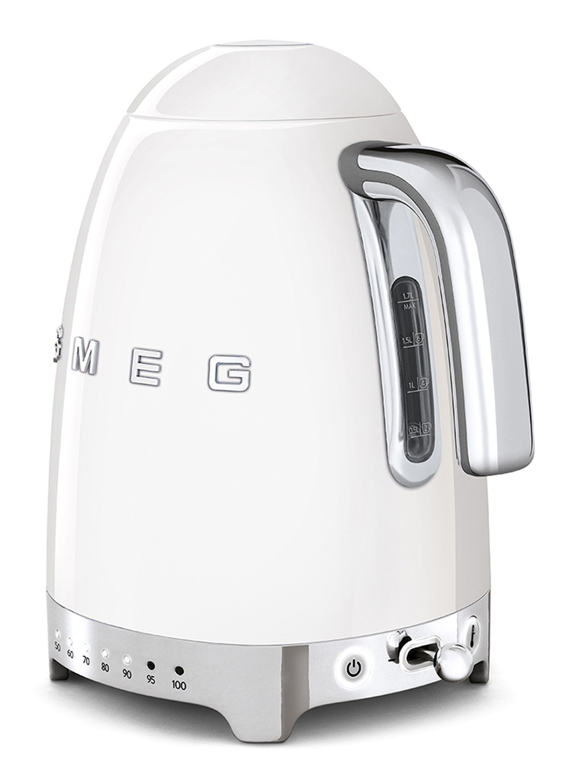 SMEG Waterkoker 1,7 liter KLF04WHEU - achterkant wit