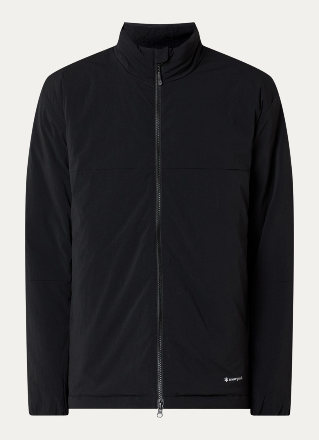 Snow Peak Softshell jack met steekzakken - voorkant zwart