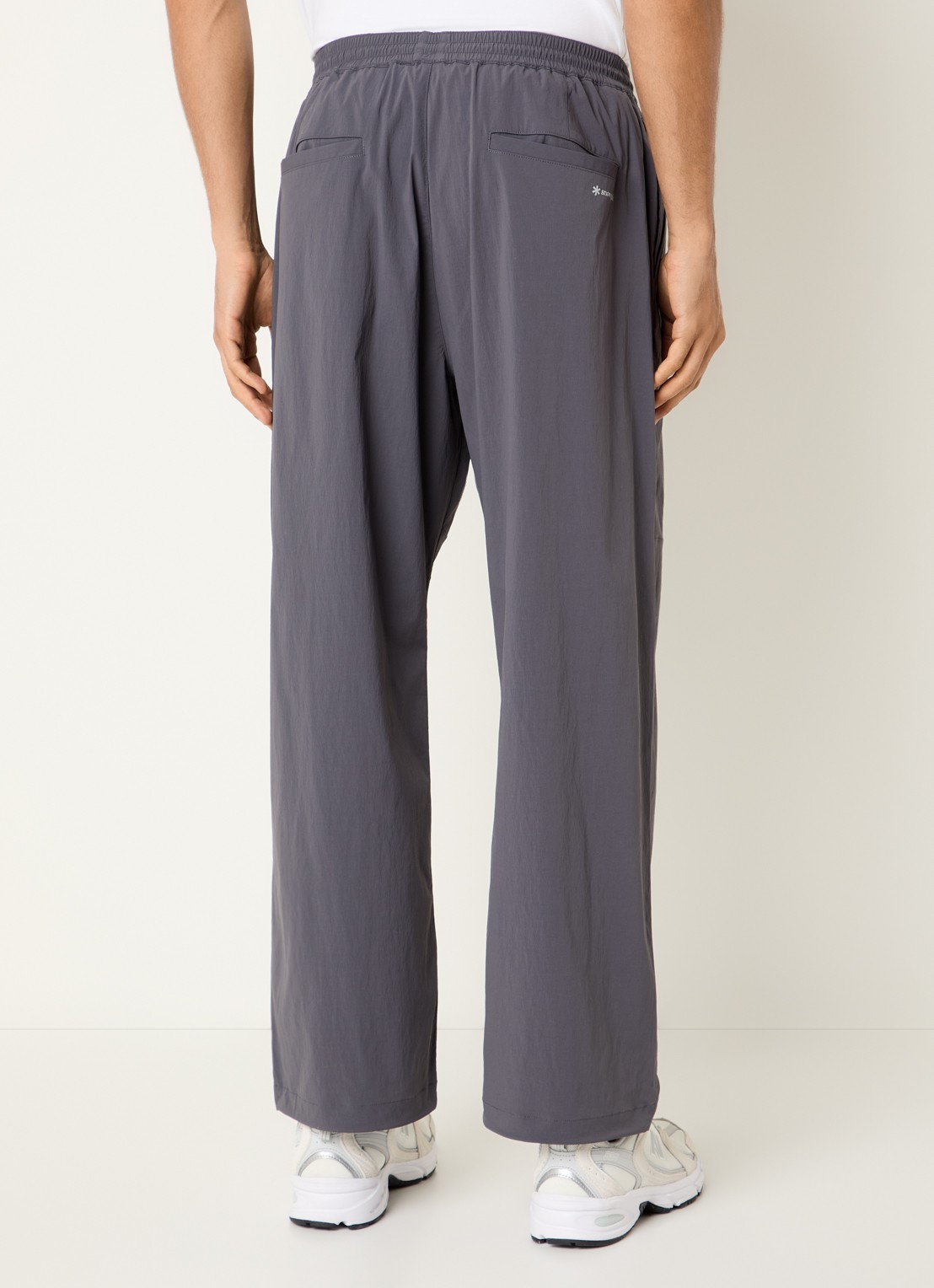 Snow Peak Wide fit broek met steekzakken - achterkant 3 antraciet