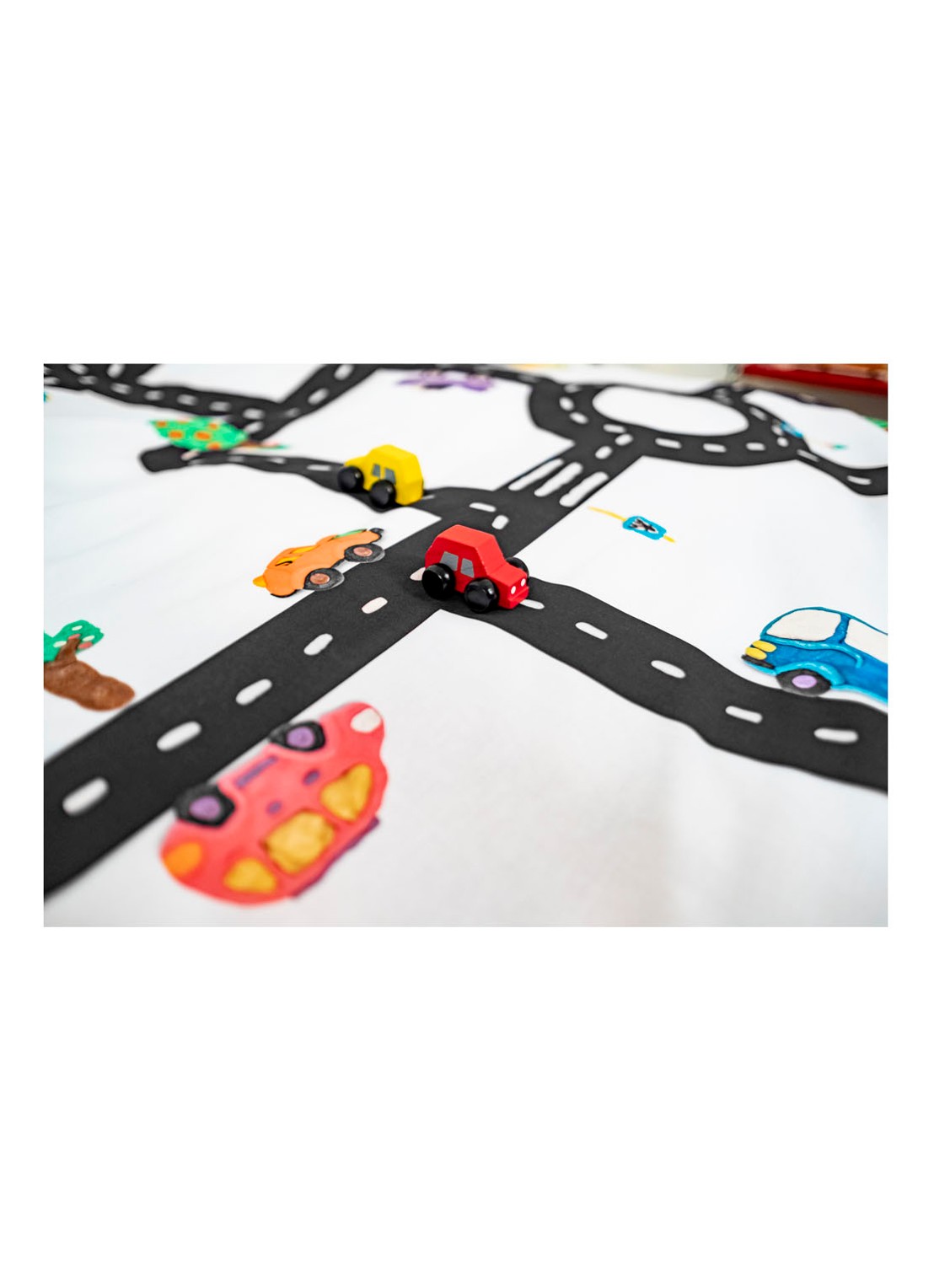 Snurk Clay Traffic katoenen dekbedovertrekset 160TC  - inclusief kussenslopen - detail 7 wit