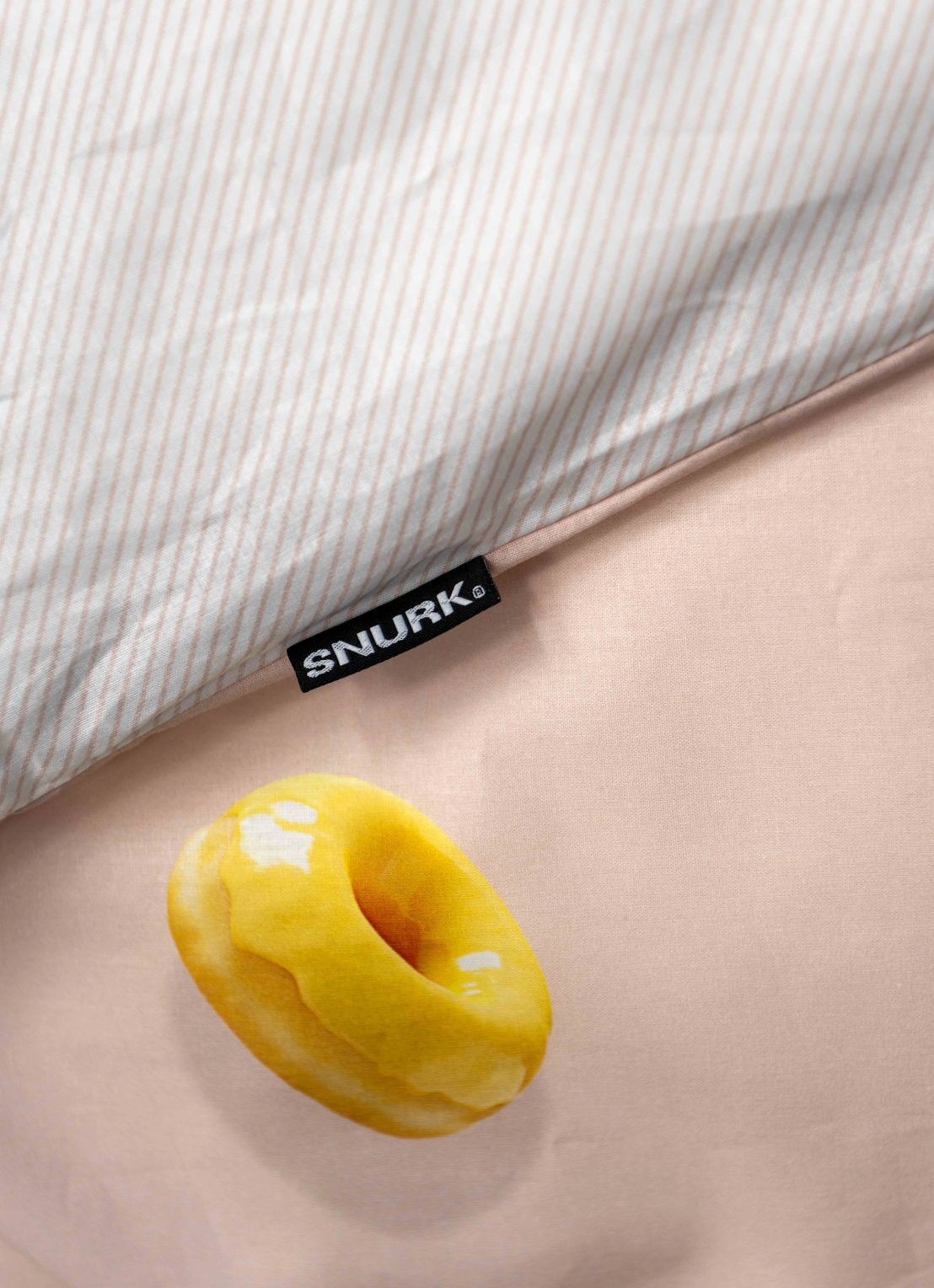 Snurk Donuts dekbedovertrekset van katoen 160TC - inclusief kussenslopen - detail 3 lichtroze