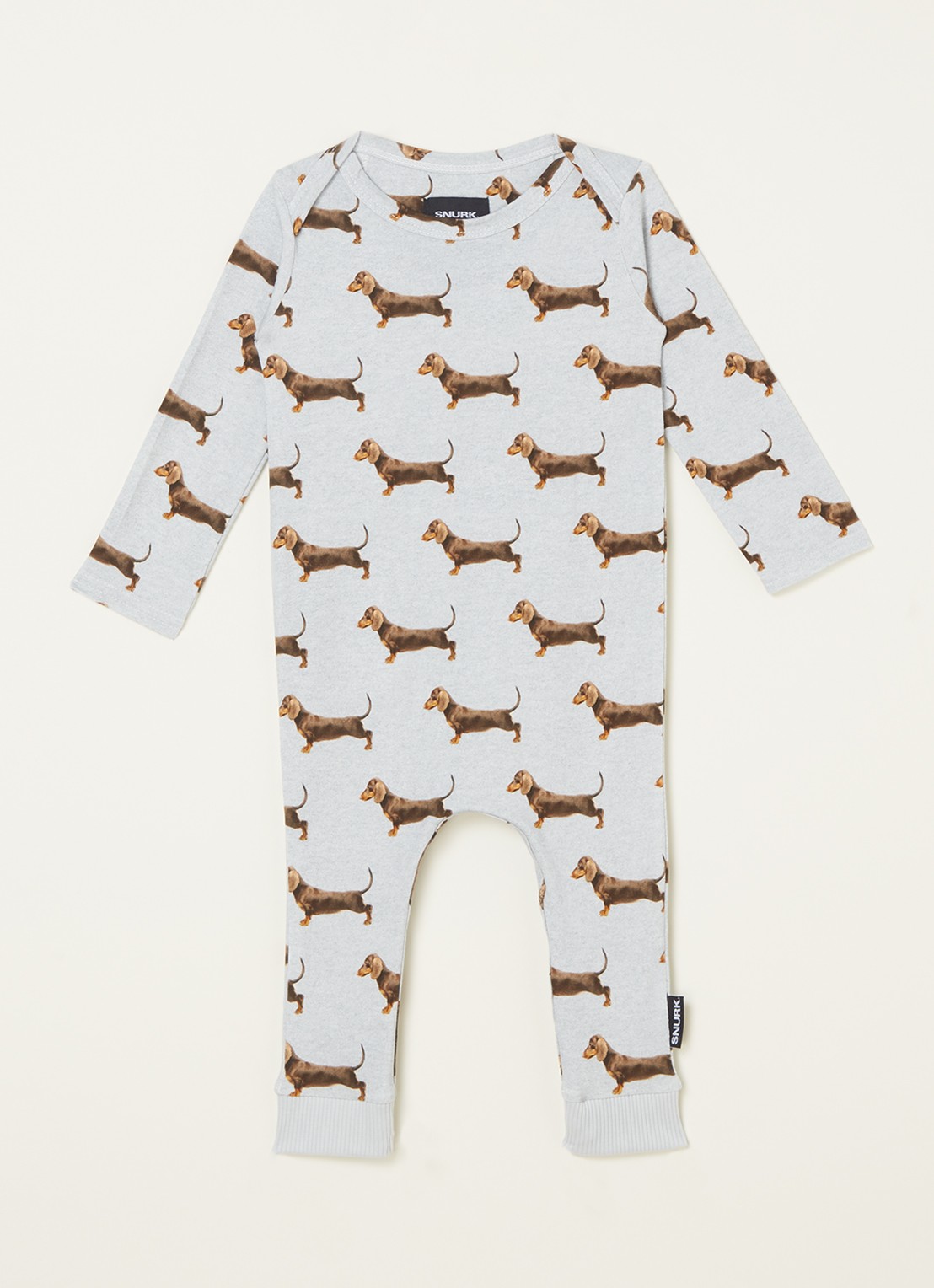 Snurk James babypak met print - voorkant grijs