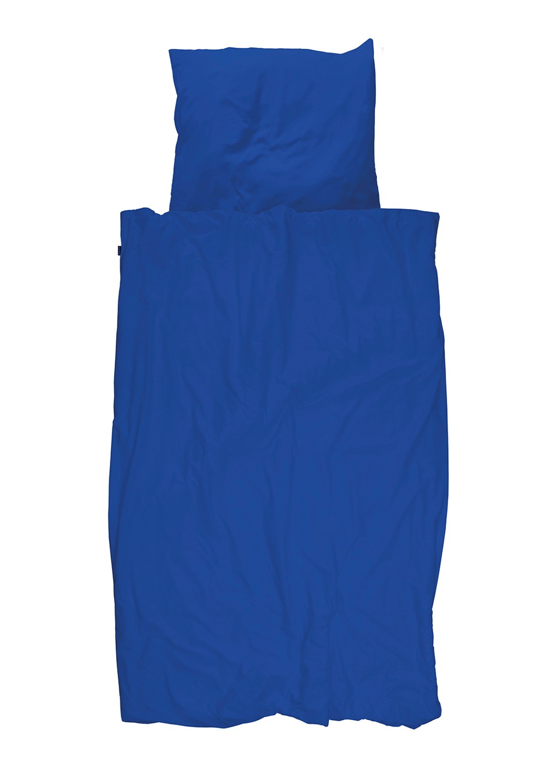 Snurk Royal Blue dekbedovertrek van  katoen - inclusief kussensloop - voorkant 6 blauw
