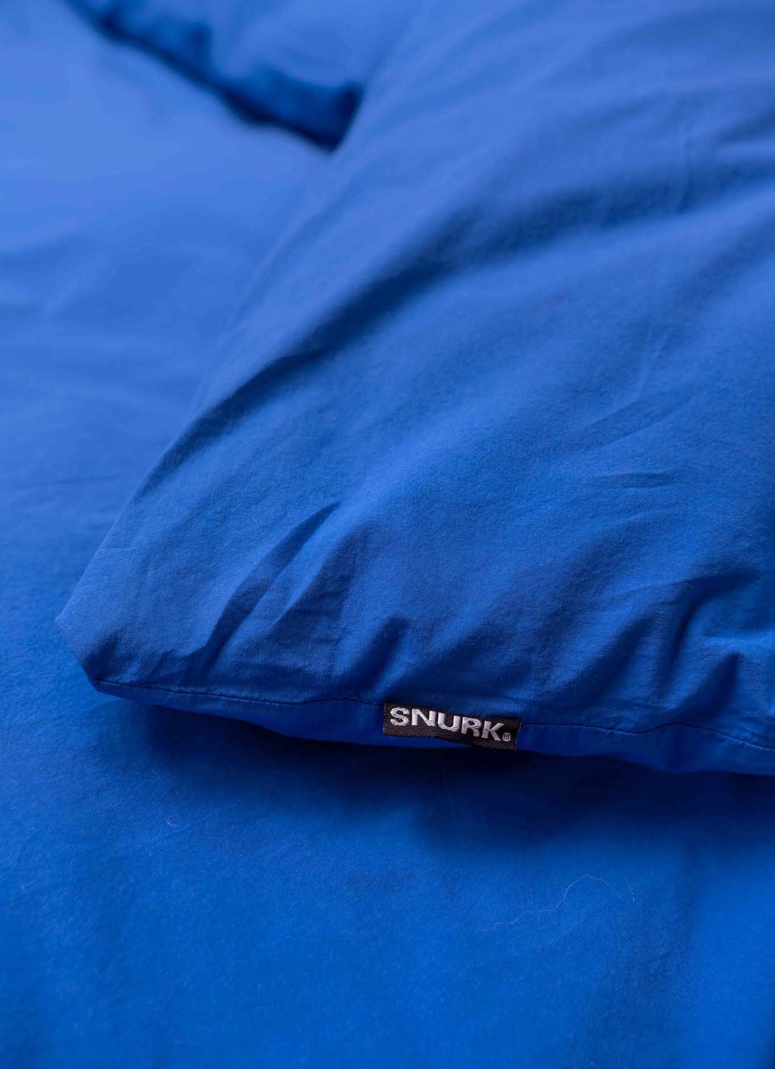 Snurk Royal Blue dekbedovertrek van  katoen - inclusief kussensloop - detail 2 blauw