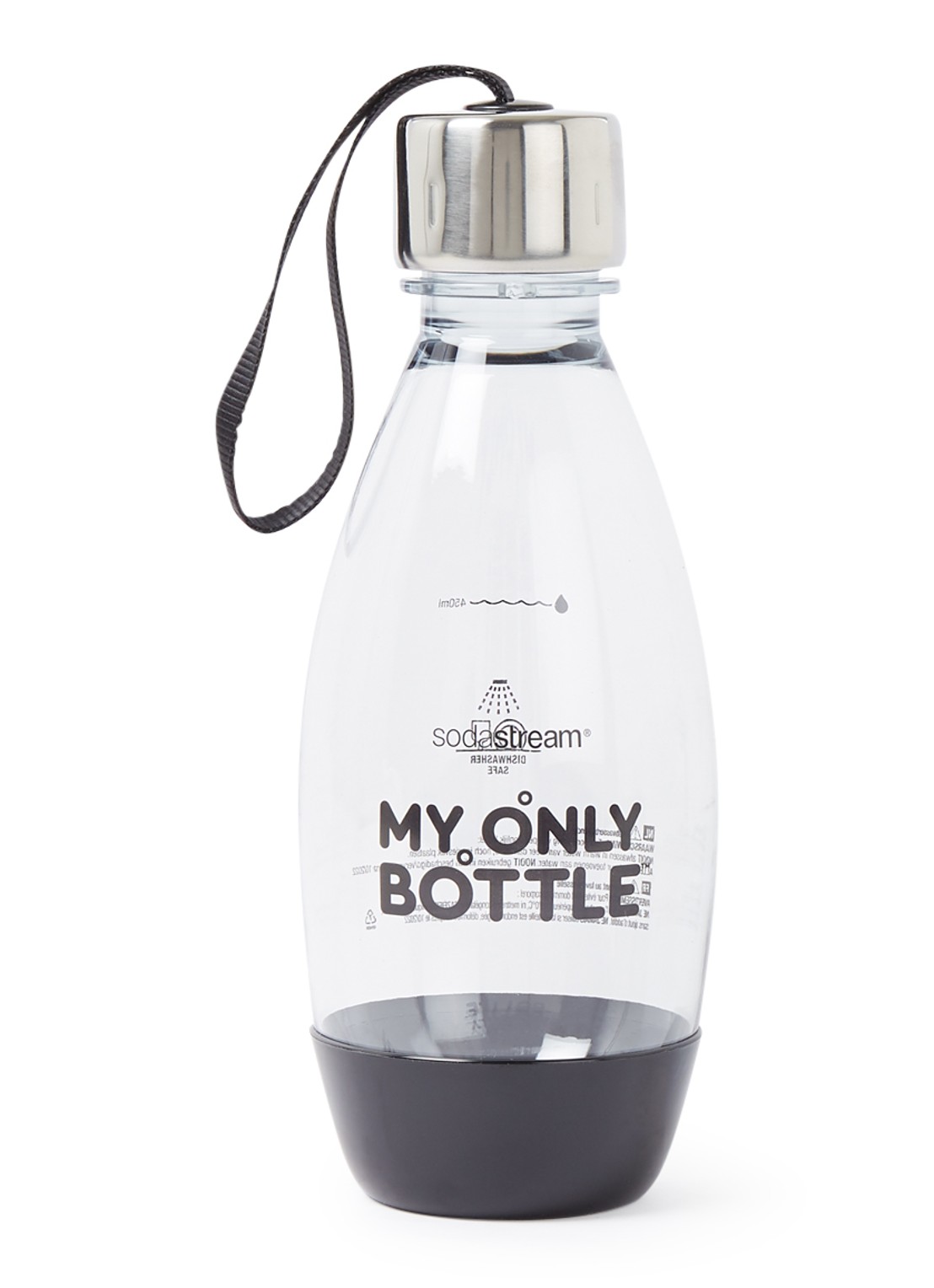 SodaStream My Only Bottle vulfles voor bruiswater 623 ml  - voorkant 2 zwart