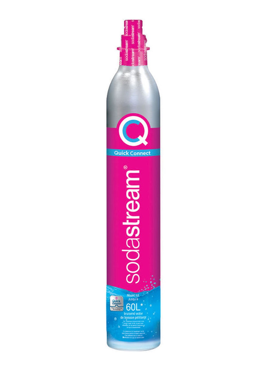 SodaStream Quick connect reserve koolzuurcilinder  - voorkant roze