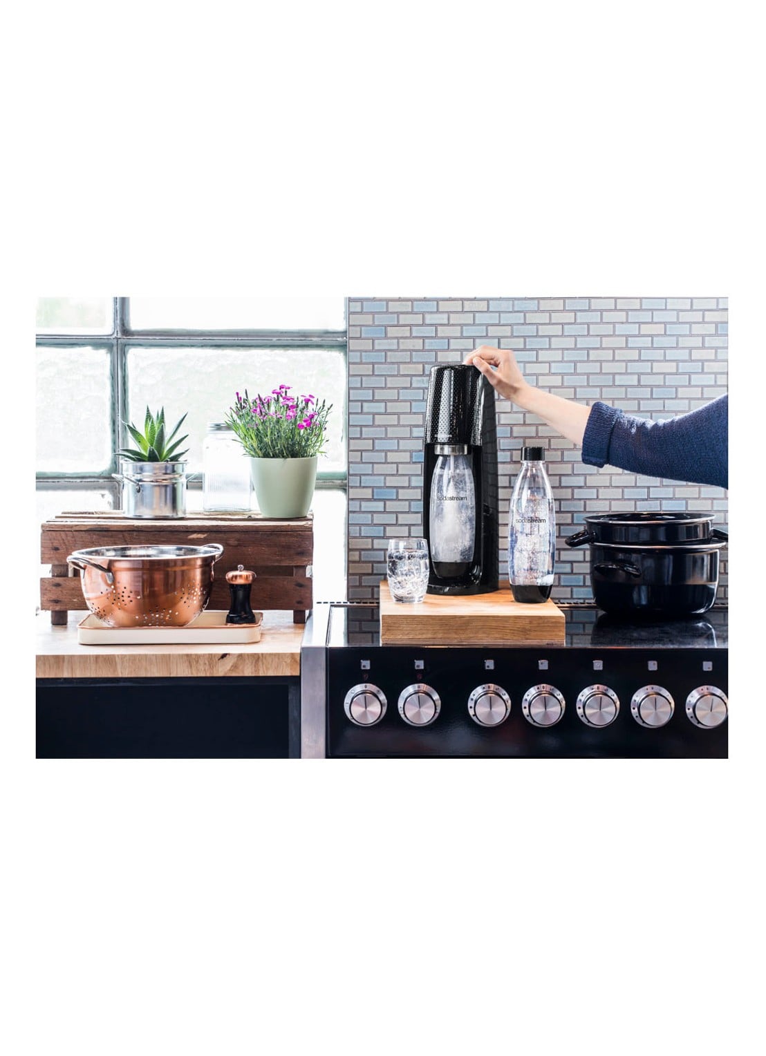 SodaStream Spirit bruiswatermaker megapack met 3 flessen en een Co2-cilinder - detail 7 zwart