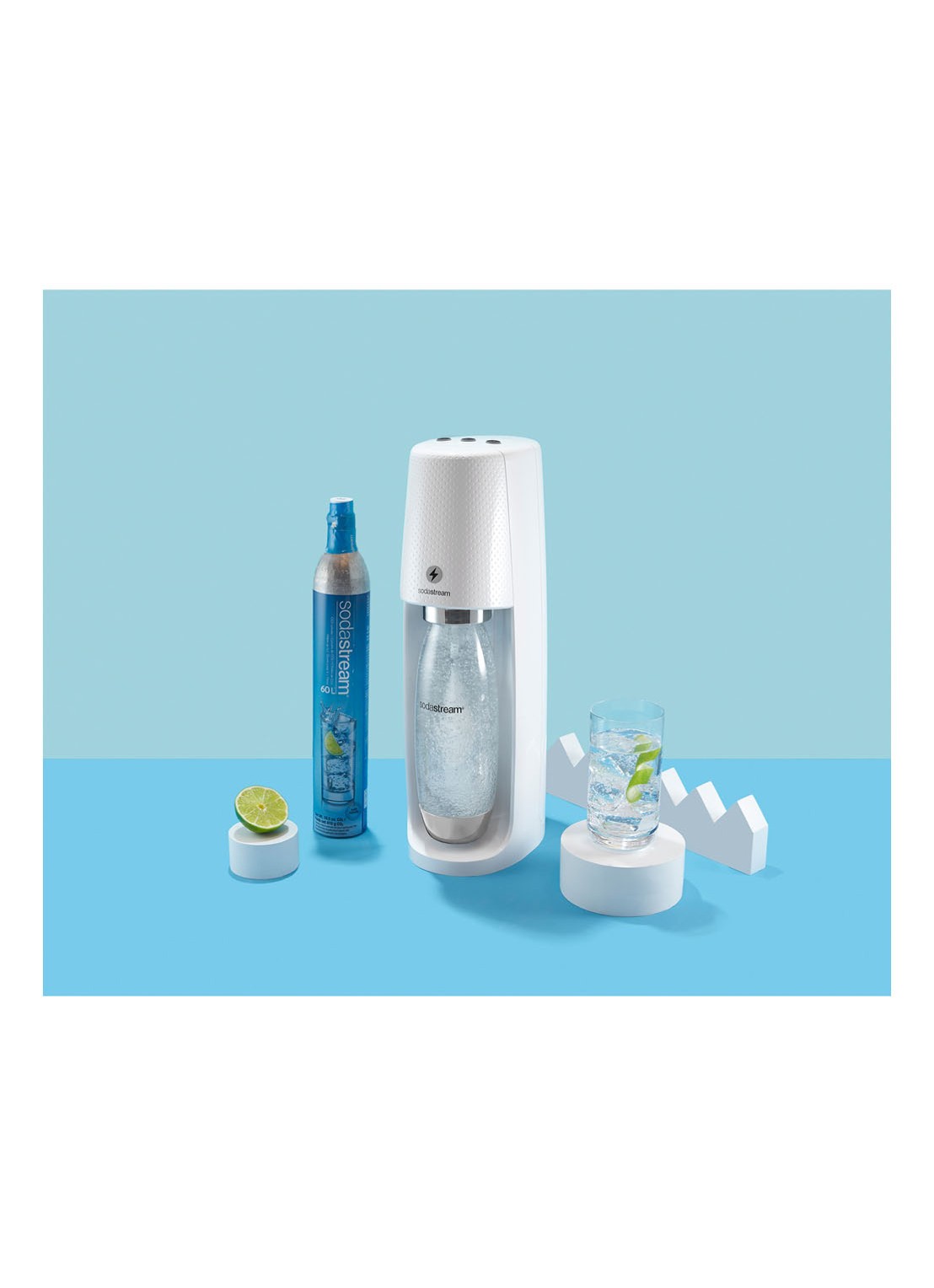 SodaStream Spirit One Touch bruiswatermaker - voorkant 7 wit