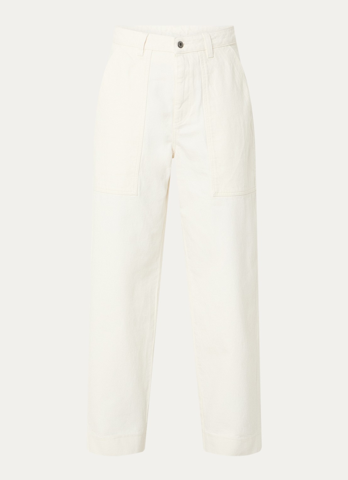 Soeur Kurt high waist loose fit jeans met gekleurde wassing - voorkant 2 ivoor