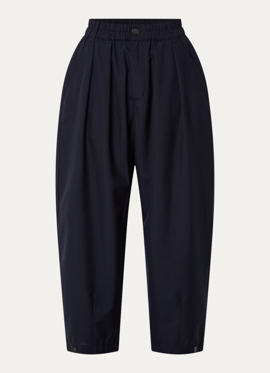 Soeur Vernon high waist balloon fit broek met steekzakken - voorkant 3 indigo