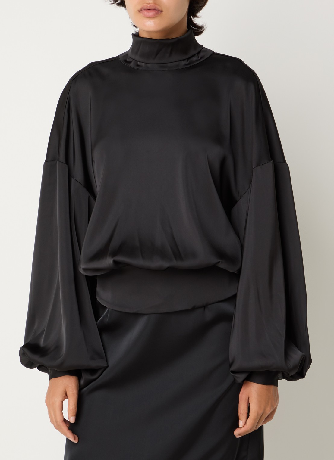 Sofie Schnoor Ambersw blouse met strikkraag - achterkant 4 zwart