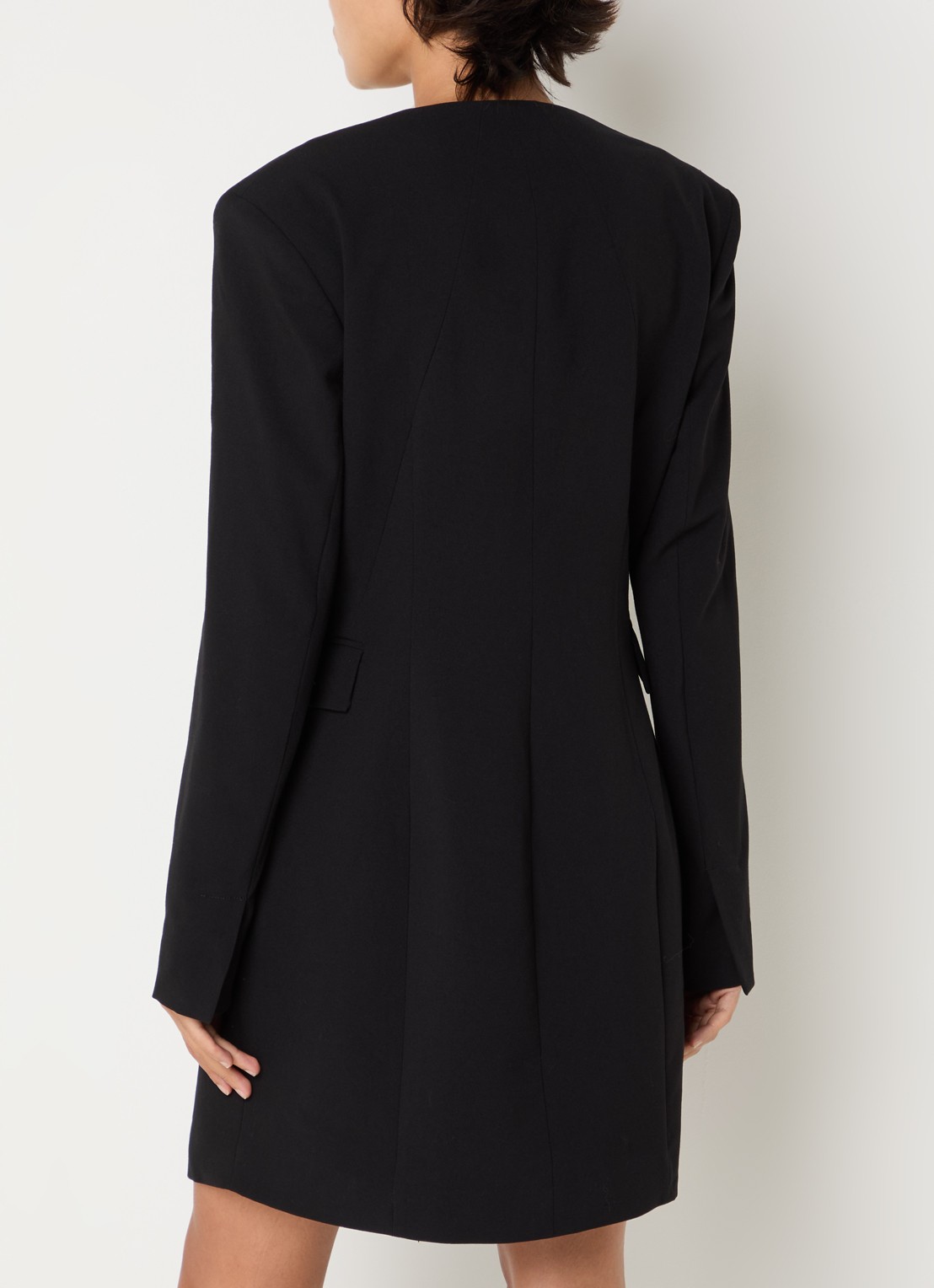 Sofie Schnoor Amirasw mini blazerjurk met klepzakken - achterkant 2 zwart