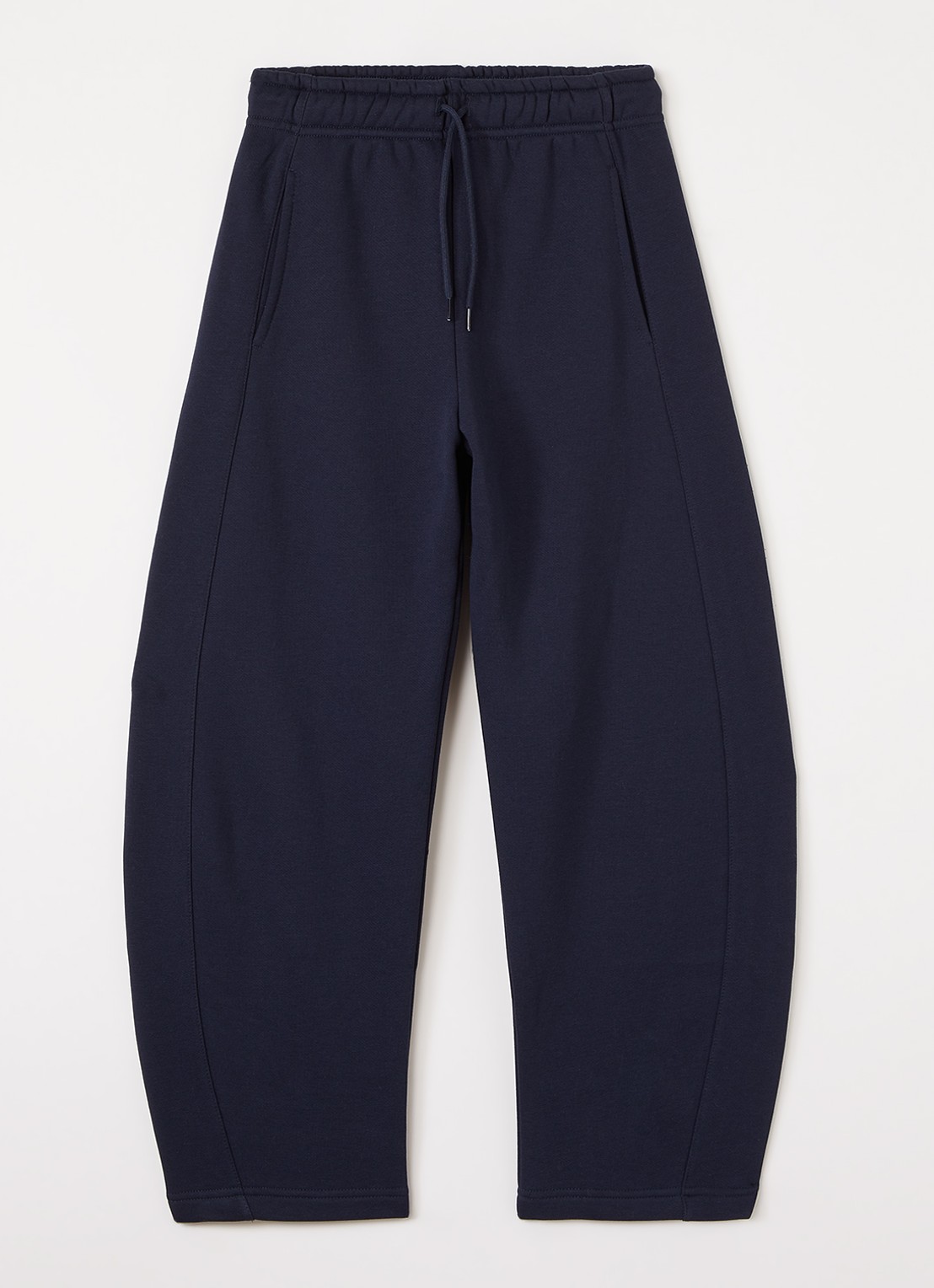 Sofie Schnoor Bara tapered fit joggingbroek met steekzakken - voorkant donkerblauw