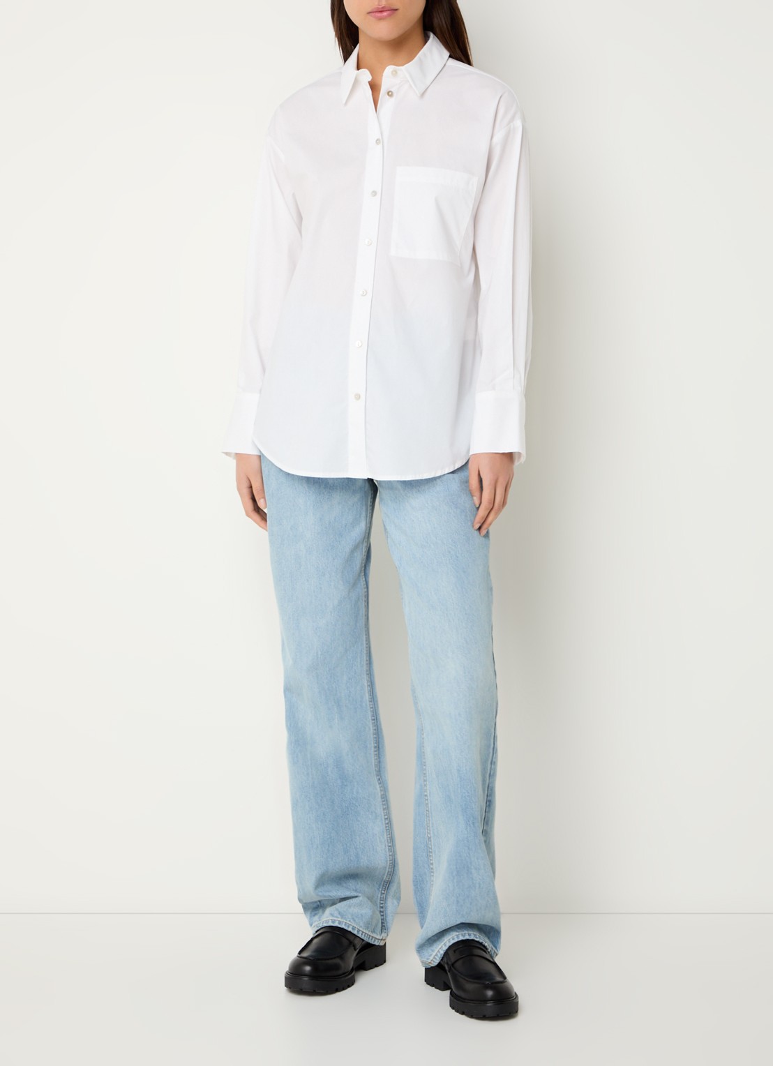 Sofie Schnoor Blouse met borstzak - voorkant 2 wit