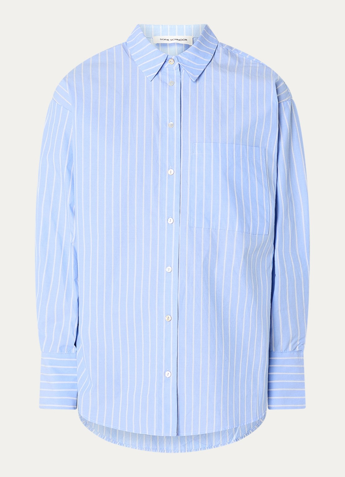 Sofie Schnoor Blouse met borstzak - voorkant 2 blauw