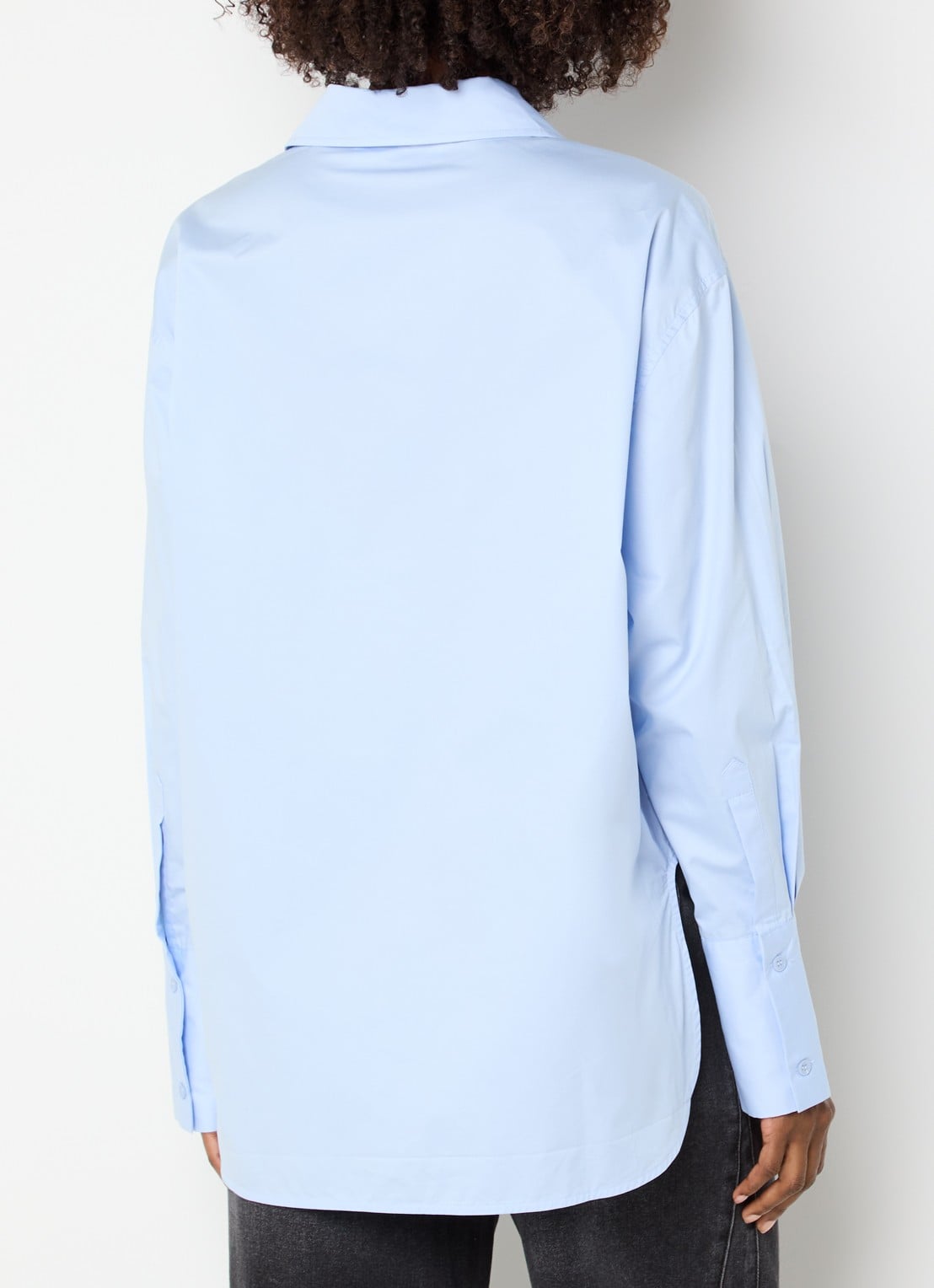 Sofie Schnoor Blouse met borstzak - achterkant 4 lichtblauw