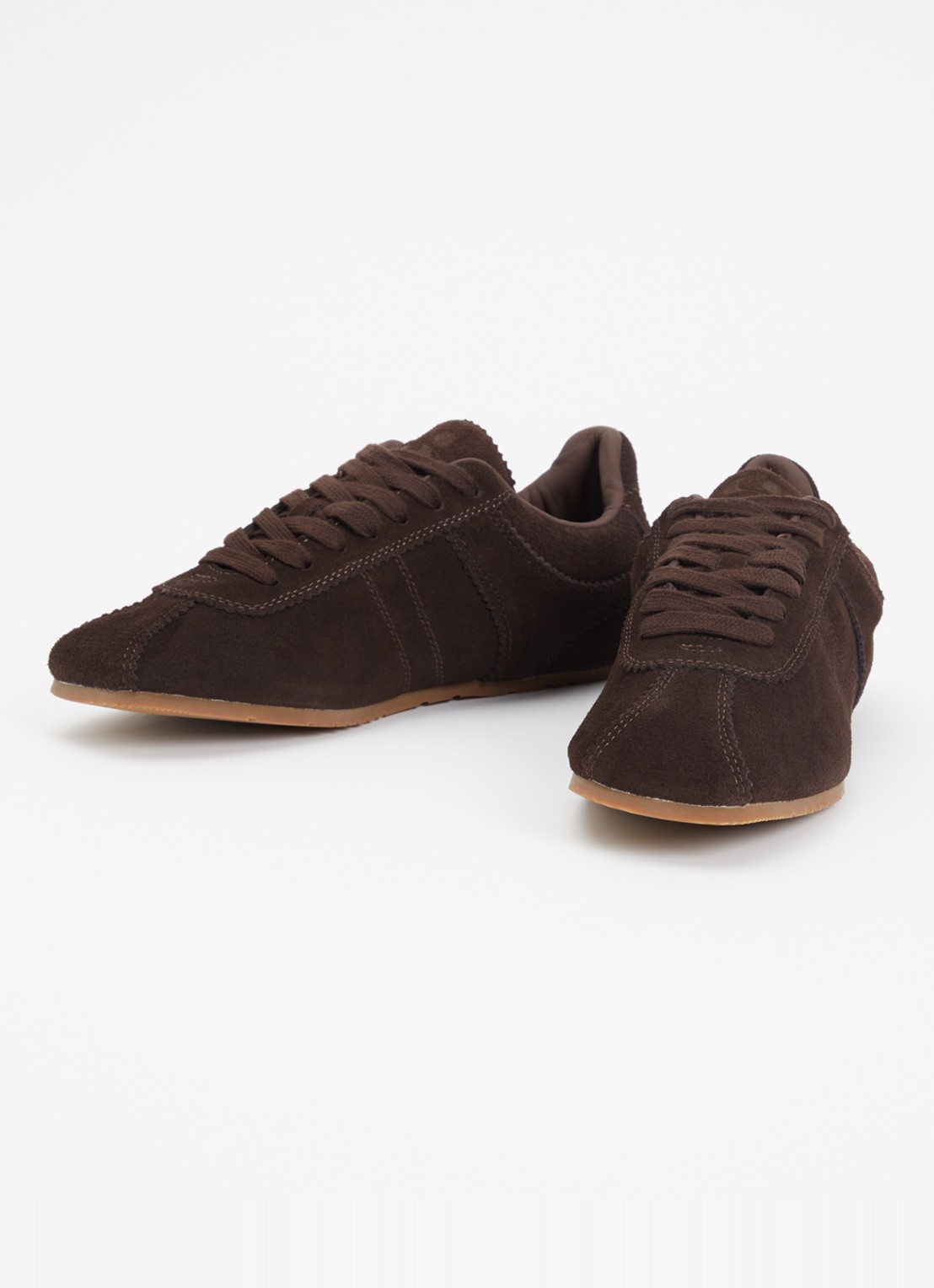 Sofie Schnoor Carlasw sneaker van suède - detail donkerbruin