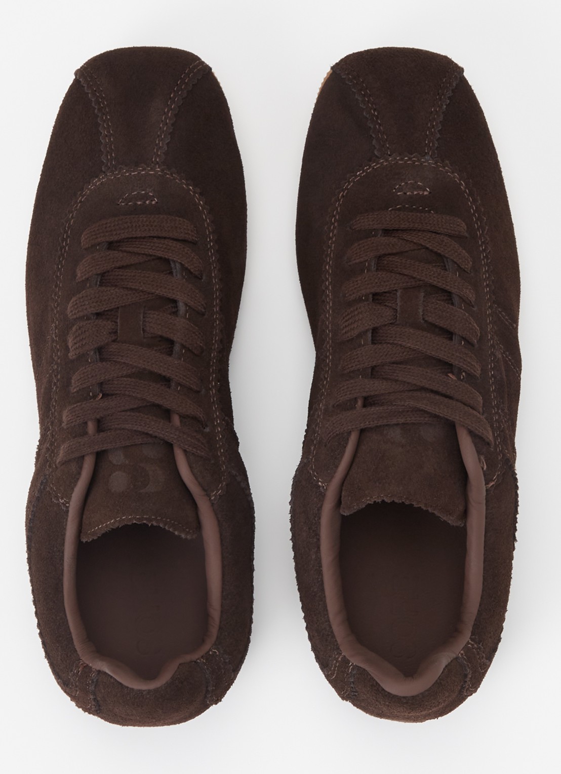 Sofie Schnoor Carlasw sneaker van suède - detail 2 donkerbruin