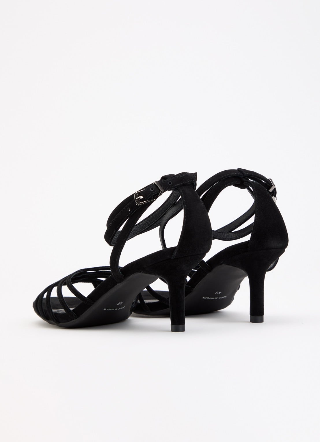 Sofie Schnoor Cecesw sandalette van suède  - achterkant 4 zwart