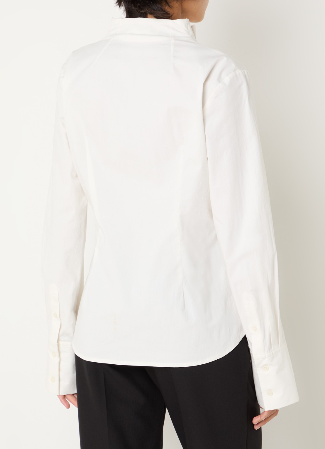 Sofie Schnoor Edensw blouse met opstaande kraag - achterkant 2 gebroken wit