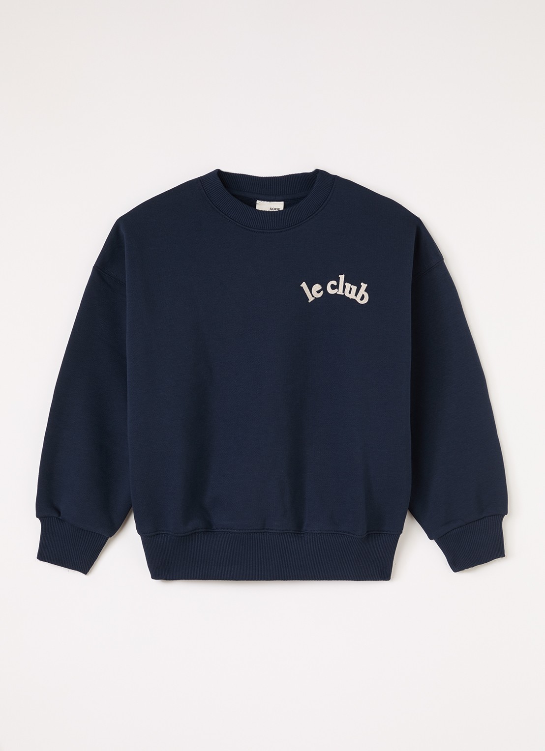 Sofie Schnoor Eli sweater met borduring - voorkant 2 donkerblauw