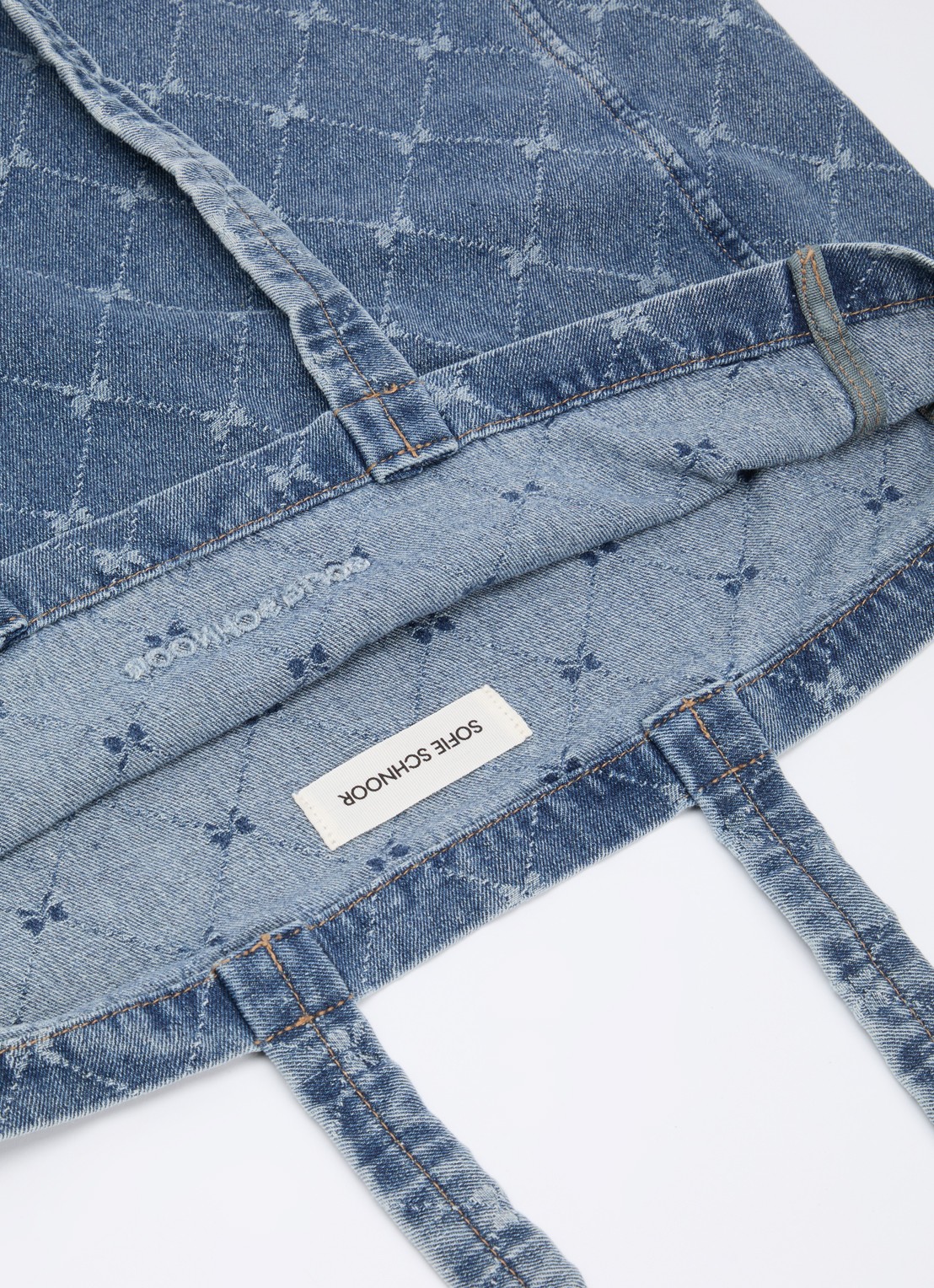 Sofie Schnoor Elin shopper van denim  - detail 2 indigo