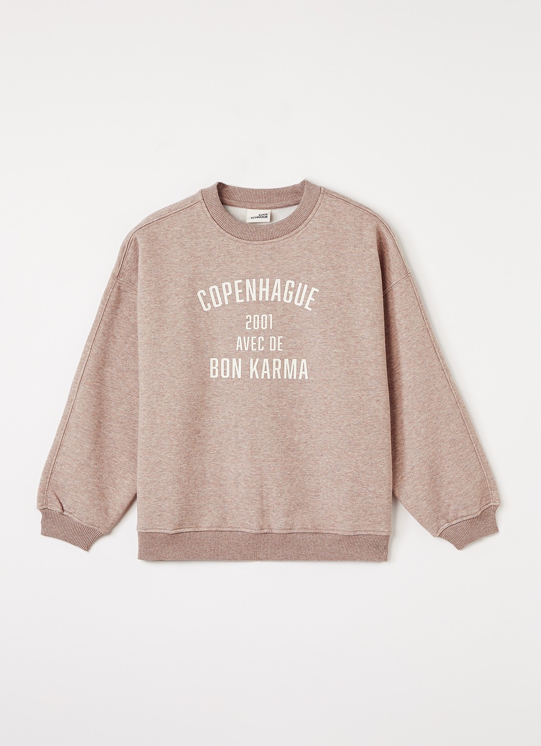 Sofie Schnoor Elin sweater met print - voorkant 2 bruin