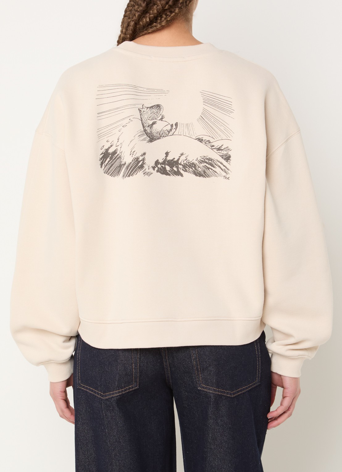 Sofie Schnoor Elin sweater met print - detail 4 beige
