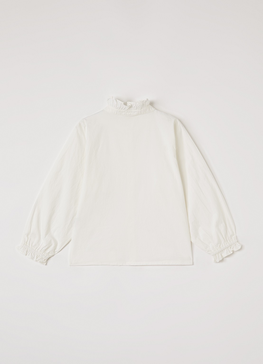 Sofie Schnoor Esma blouse met opstaande kraag - voorkant 3 gebroken wit