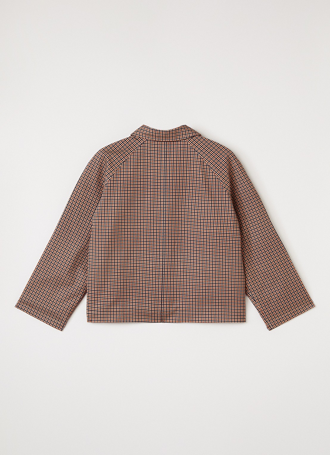 Sofie Schnoor Filine jack met ruitdessin en kraag - achterkant 3 beige
