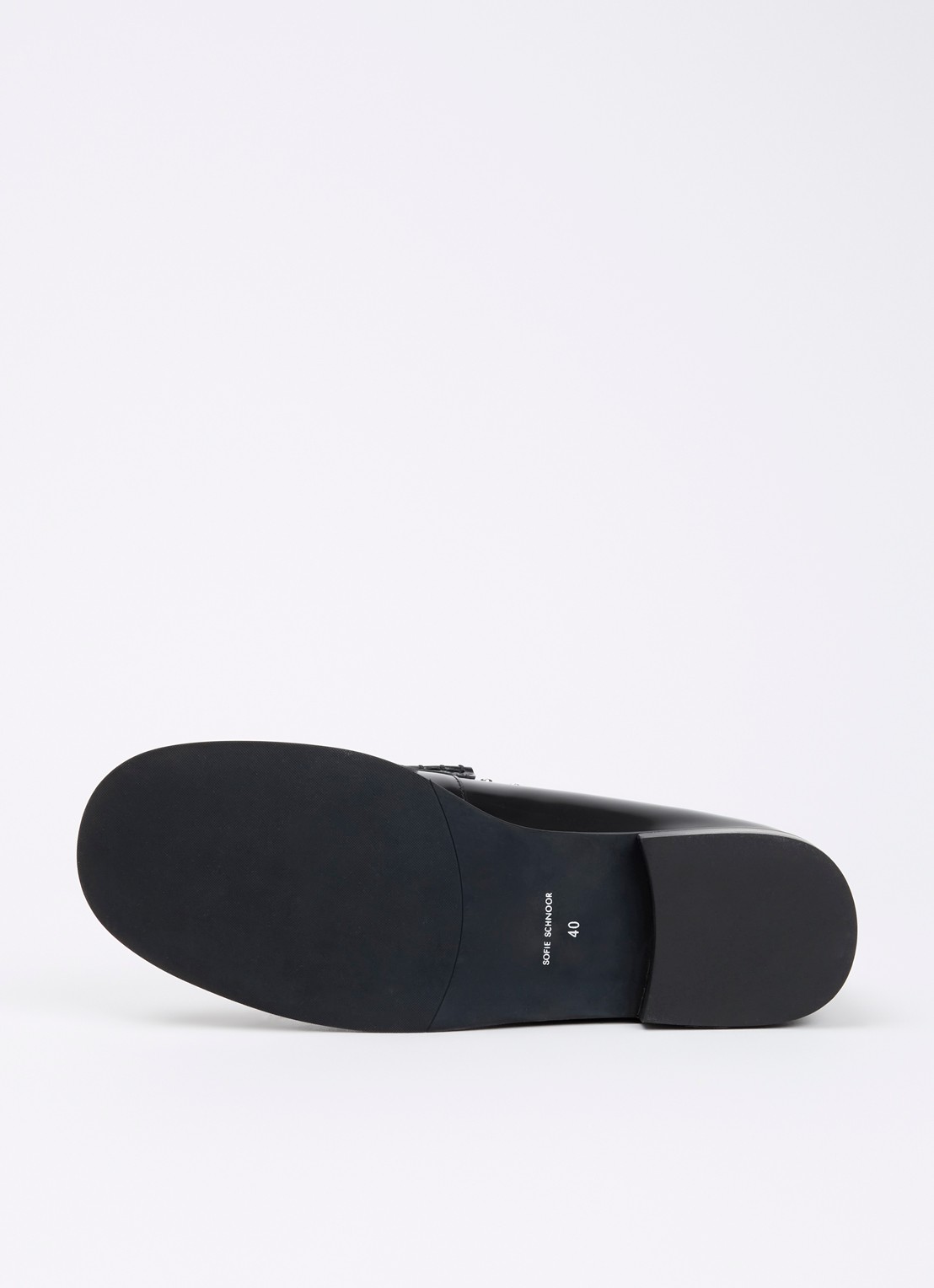 Sofie Schnoor Haileysw loafer van leer met studs - detail 3 zwart