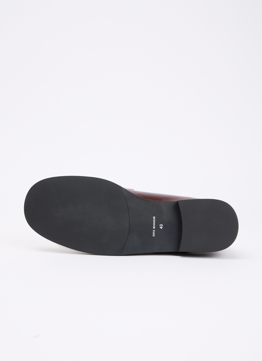 Sofie Schnoor Haileysw loafer van leer met studs - detail 3 bordeauxrood