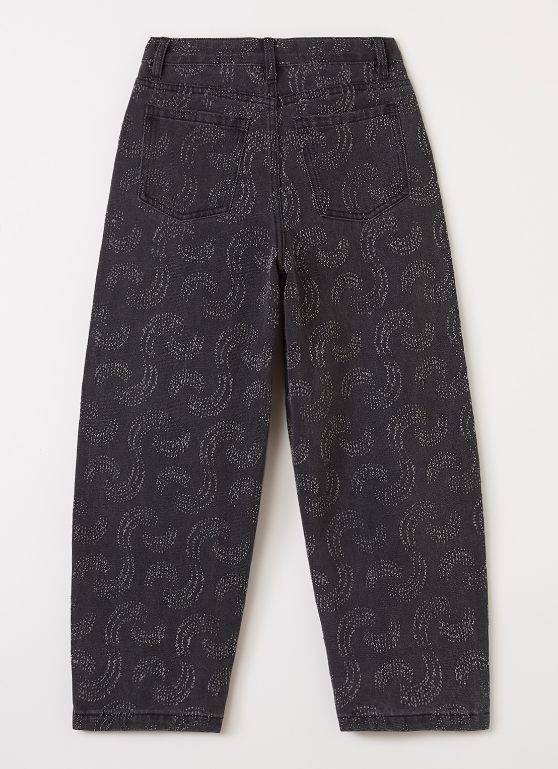 Sofie Schnoor Havana tapered jeans met panterprint - voorkant 2 grijs
