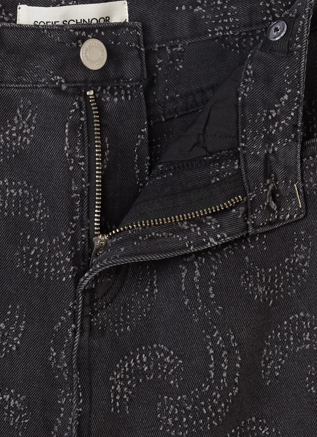Sofie Schnoor Havana tapered jeans met steekzakken - detail antraciet